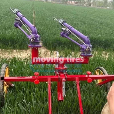 Sistema de riego de carrete de manguera de rociadores agrícolas móviles automáticos utilizado en Granja grande