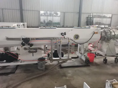 Tres capas, duradero, enorme, rígido, PPR, corrugado de una sola pared, HDPE, riego por goteo, tubos de polietileno, producción, fabricación, maquinaria