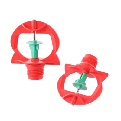  Rosca macho de 1/2 pulgada la boquilla de la refracción de la gira 360 grados de rociadores de Micro para la agricultura de riego de césped de efecto invernadero