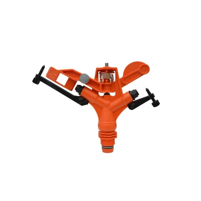  Riego de color naranja rociador de impacto plástico con macho de 3/4 pulgadas Rosca