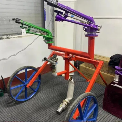 Sistema de riego de carrete de manguera de rociadores agrícolas móviles automáticos utilizado en Granja grande
