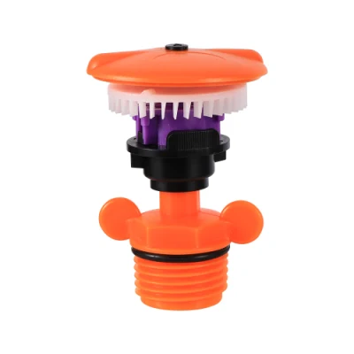  Jardín de rosca macho de 1/2 pulgada gira 360 grados de riego del césped de rociadores de agua oscilante Mini Micro