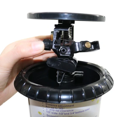 Impacto de riego en jardín 1/2&quot;, 3/4&quot; Inlet Impulse rociador de ventanas emergentes