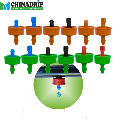 Sistema de goteo Riego por goteo Riego Dripper jardín de plástico en la línea de riego de compensación de presión Dripper