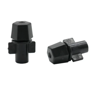  6mm negro empañado Boquilla pulverizadora de atomización de riego automático Riego de jardín de la agricultura de regadío de rociadores de Micro