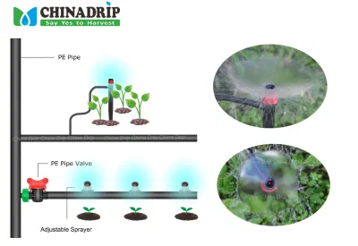 Micro aspersores de riego por goteo Dripper emisor goteo Sistema Jardín