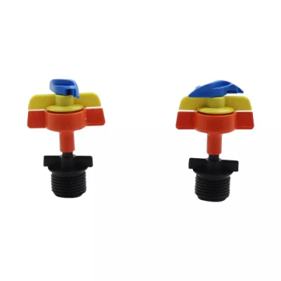 Gira 360 grados de efecto invernadero de boquilla pulverizadora riego rosca macho de 1/2&quot; girando la boquilla de neblina de equipos de riego de rociadores