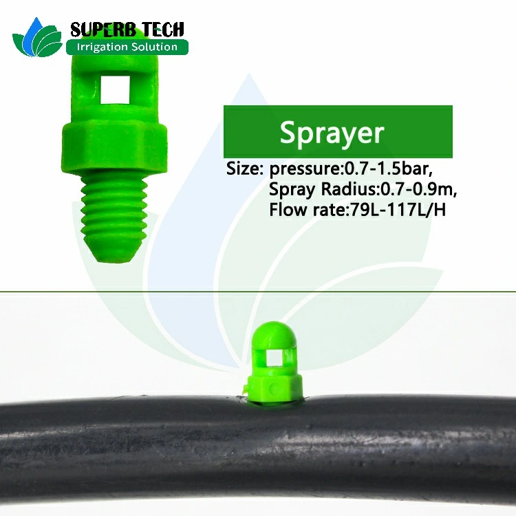 Irrigation Sprayer Water Fogger for Garden Watering Fittings 360 Degree Sprinkling Mister