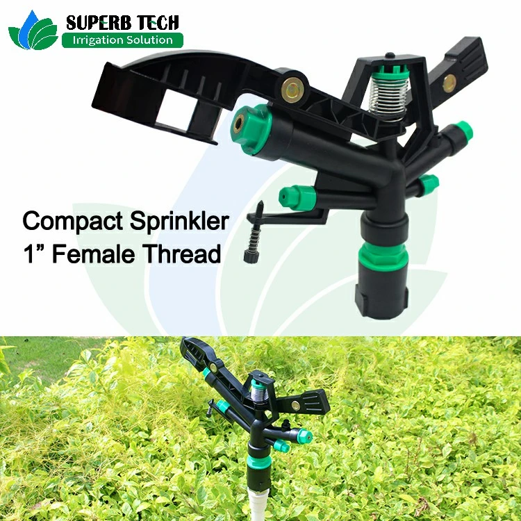 Farm Agricultural Irrigaiton Long Range Plastic Impact Sprinkler 1 Inch Female Thread