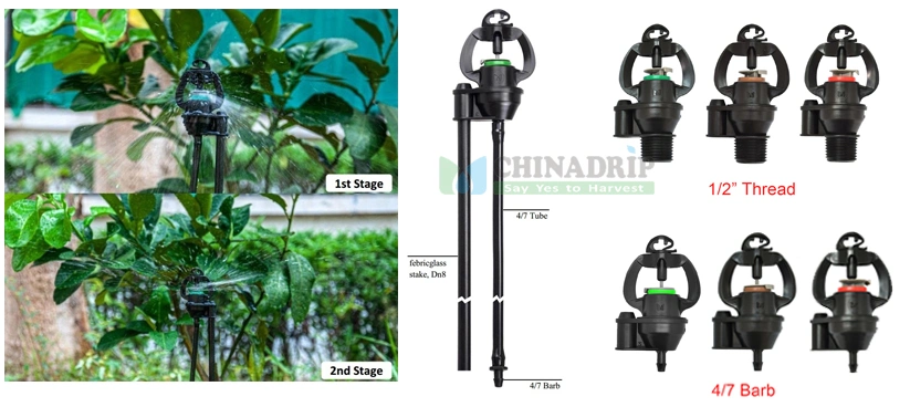 Greenhouse Misting Drip Irrigation Equipment Exporter Manufacture Microaspersor PC Micro Sprinkler