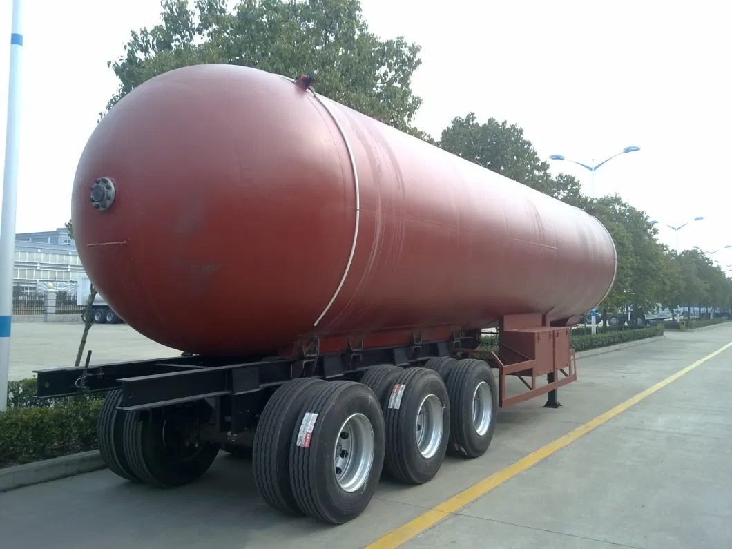 Sinotruk 3 Axles 55000 Liters LPG Tanker Semi Trailer Transport