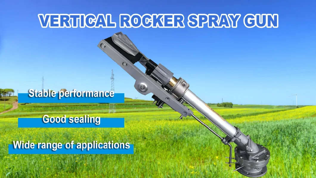 2 Inch Range 26-53m Metal Impact Water Gun Sprinkler