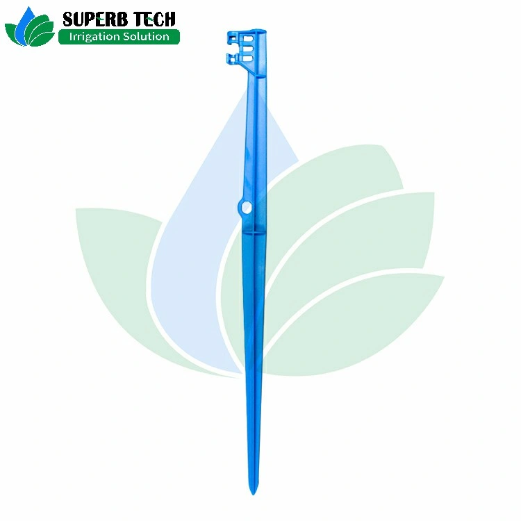 Durable Plastic Blue Clip Stake for Irrigation Micro Sprayer Sprinkler Connector