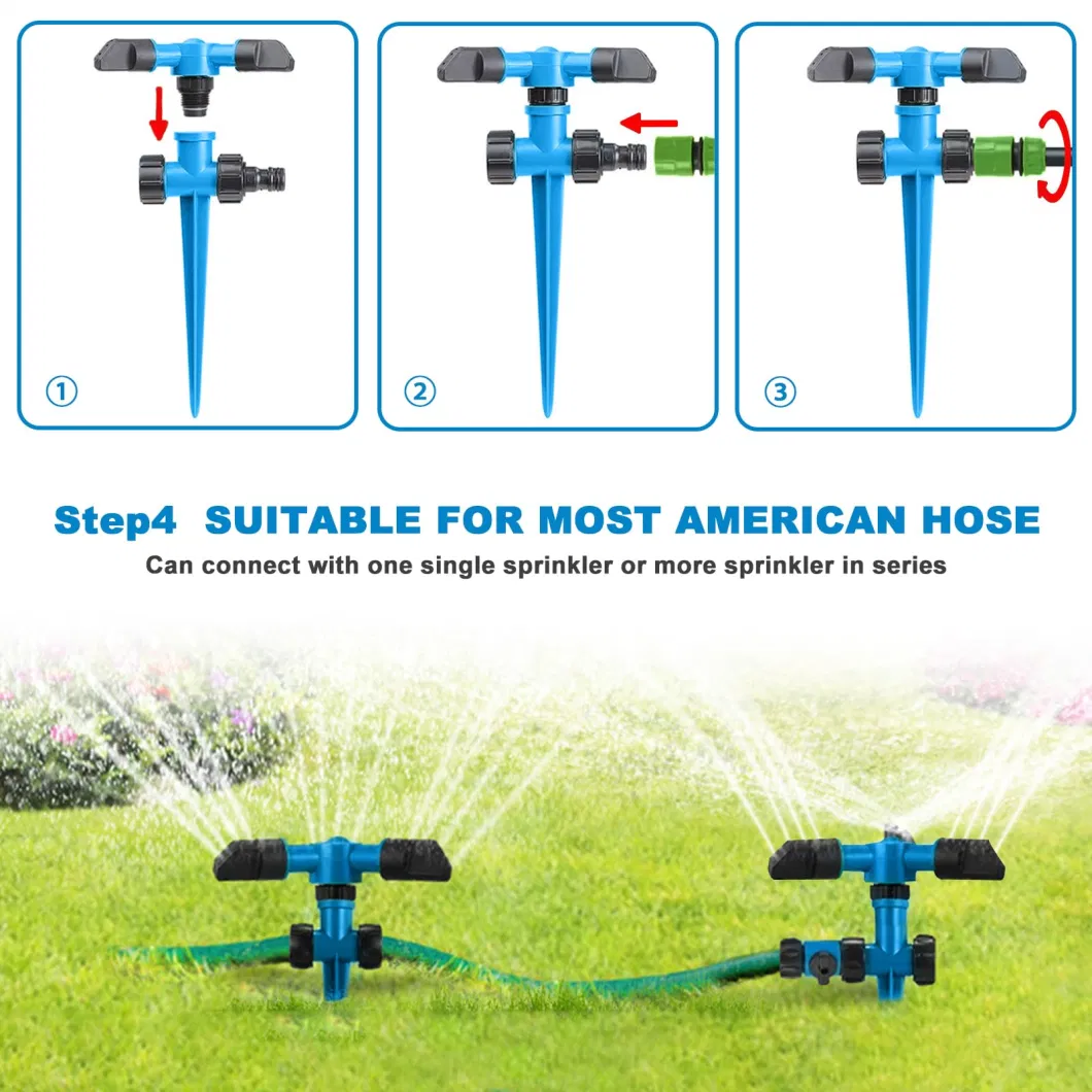 Wholesale Price 360 Degree Large Area Automatically Watering System Yard Garden Sprinkler