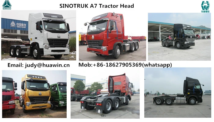 Sinotruk Durable Prime Mover A7 6X4 Tractor Head 336~420HP Truck