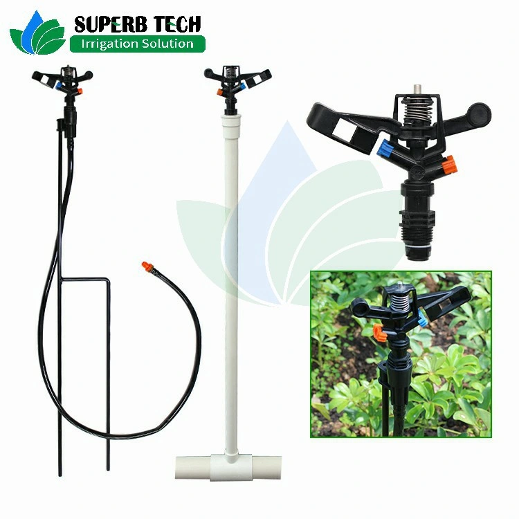 Plant Irrigation Plastic Male Thread 360 Degree Water Rotating Impact Sprinkler