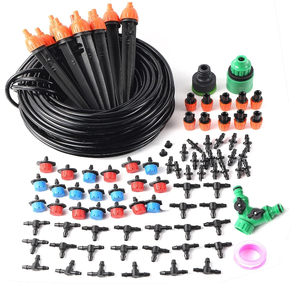 DIY 5/10/15/20/25/30/40m Automatic Micro Drip Atomization Irrigation System Garden Irrigation Spray Self Watering Kit