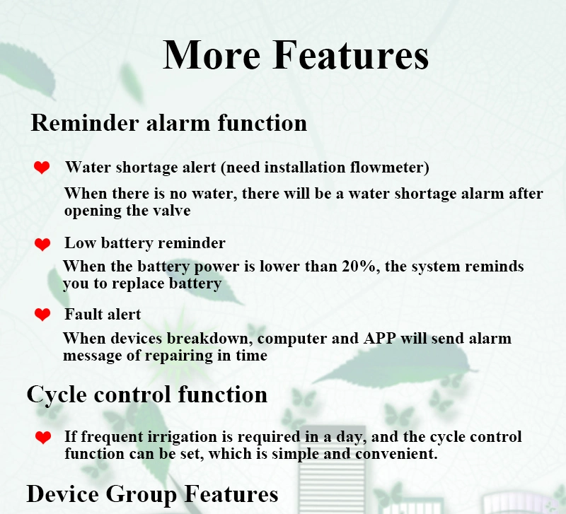 GSM Lora Remote Control Irrigation Timer Micro Garden Irrigation Sprinkler