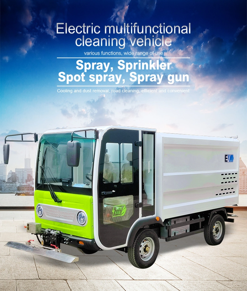 Electric Power High Efficiency Mini 1.5ton Four Wheels Water Truck Sprinkler