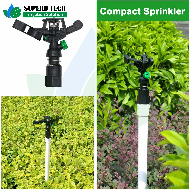 Garden Greenhouse Golf Lawn Irrigation Female Thread Plastic Impact Sprinkler