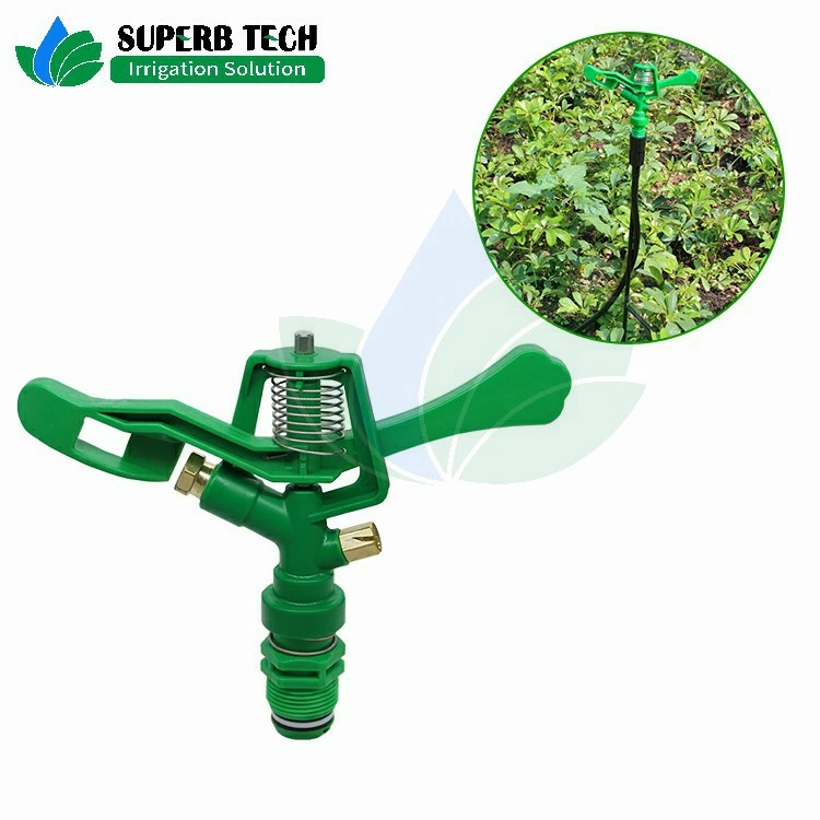 Agricultural Irrigation Auto Watering Adjustable Plastic Impact Sprinkler