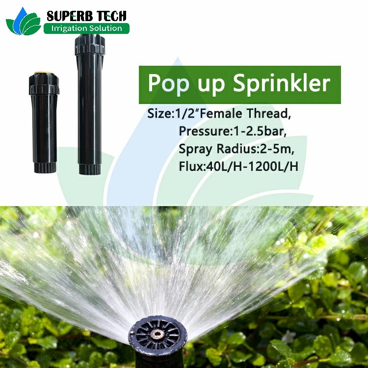 High Quality Adjustable Nozzle Garden Irrigation System Pop up Rotor Sprinkler