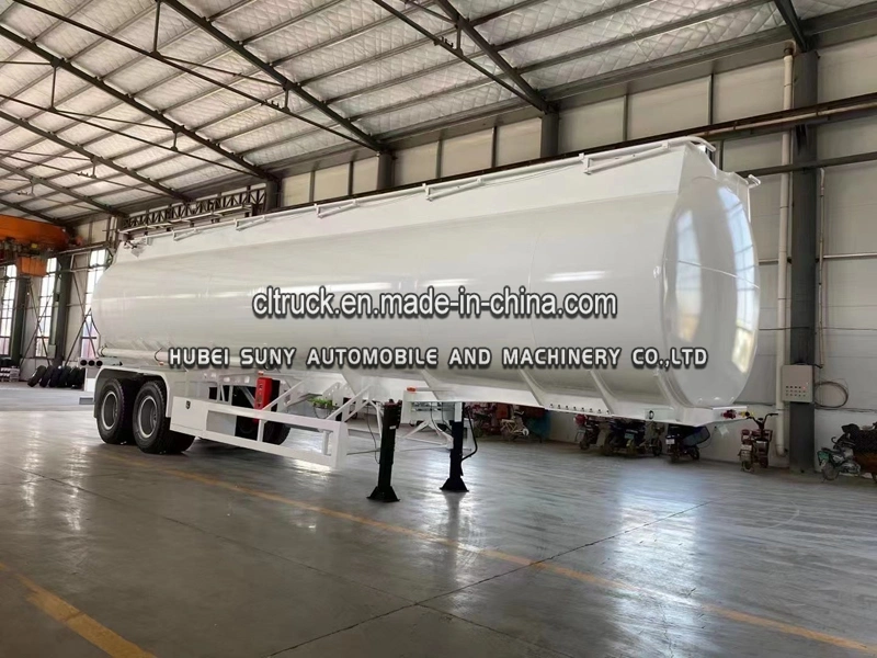 3 Axles Stainless Steel 50000 Liters Crude Oil Tanker Semi Trailer