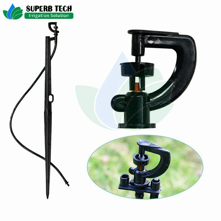 a 360 Degree Rotating Plastic Microjet for Premium Garden Irrigation