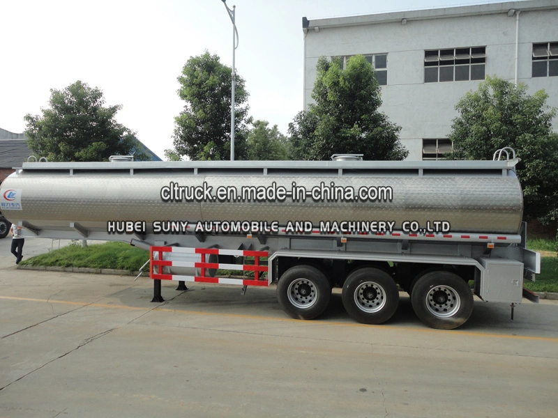 3 Axles Stainless Steel 50000 Liters Crude Oil Tanker Semi Trailer