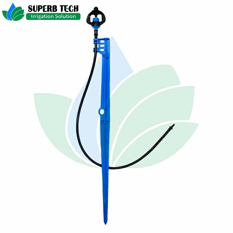 Durable Plastic Blue Clip Stake for Irrigation Micro Sprayer Sprinkler Connector