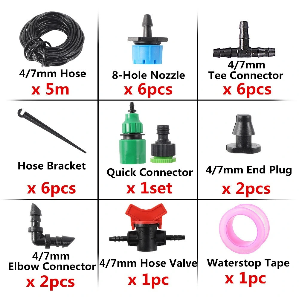 5/10/15/20/25/30/40m Micro Drip System Vegetable Flower Garden Balcony Patio Water Saving Irrigation Kit