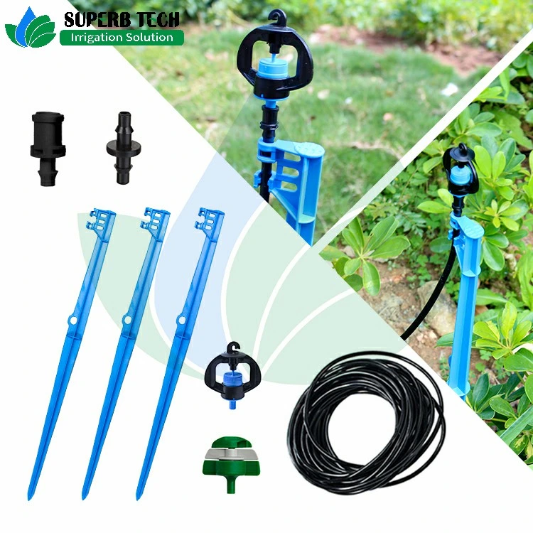 Durable Plastic Blue Clip Stake for Irrigation Micro Sprayer Sprinkler Connector