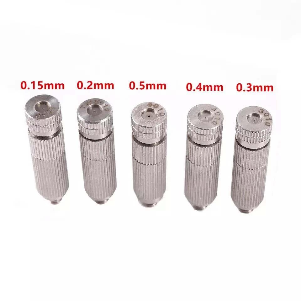 0.15-0.5mm Misting Nozzle Garden Fogging Irrigation System High Pressure Atomizing Sprayer Cooling Dust off Atomize Nozzle