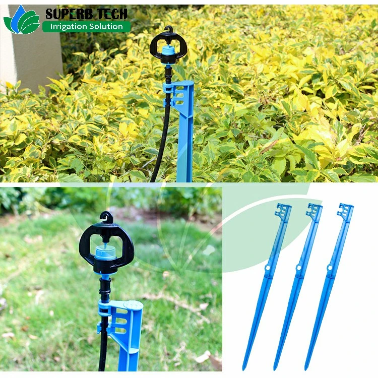 Durable Plastic Blue Clip Stake for Irrigation Micro Sprayer Sprinkler Connector