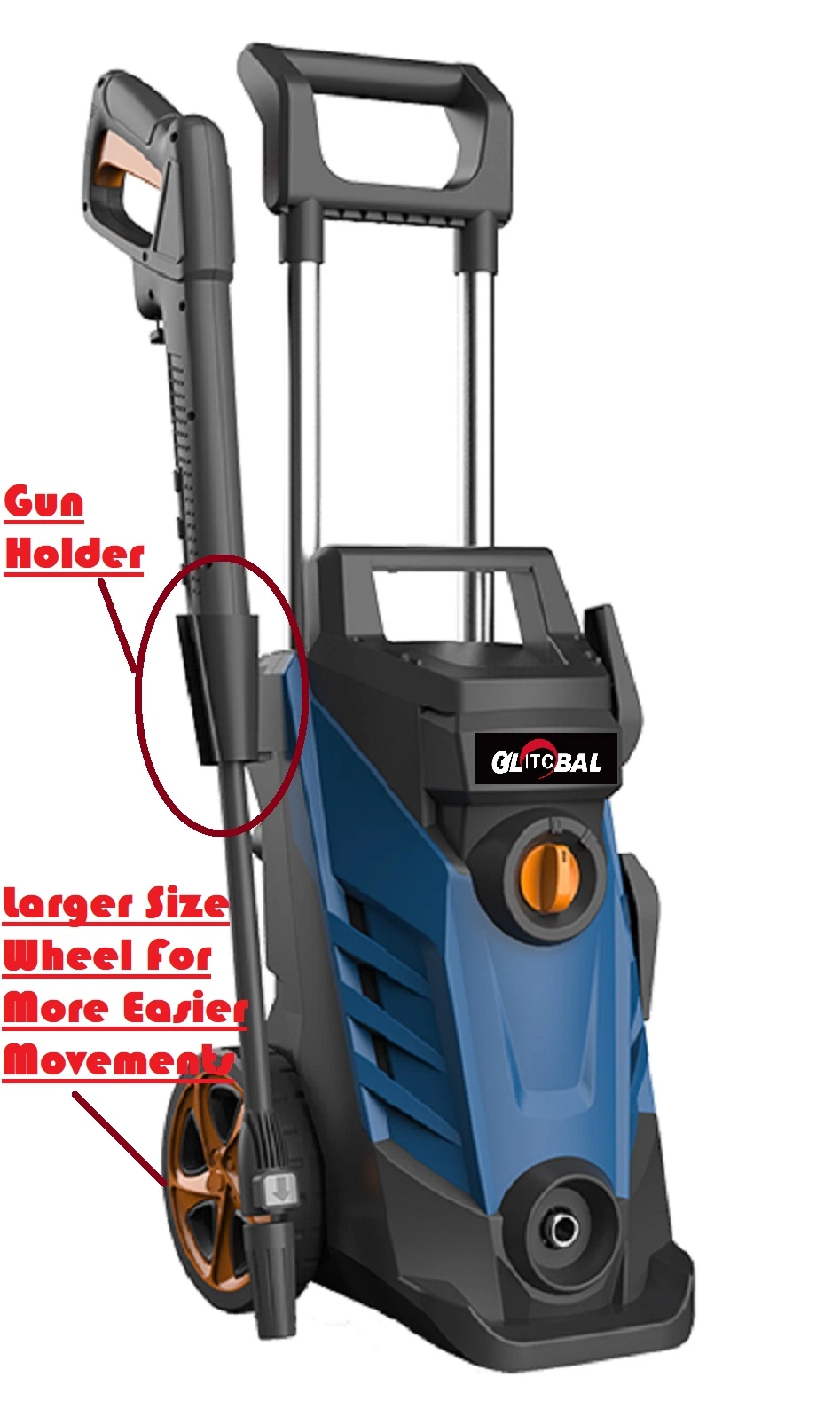 1600W Powerful Electric High Pressure Washer -Cleaning Power Tool