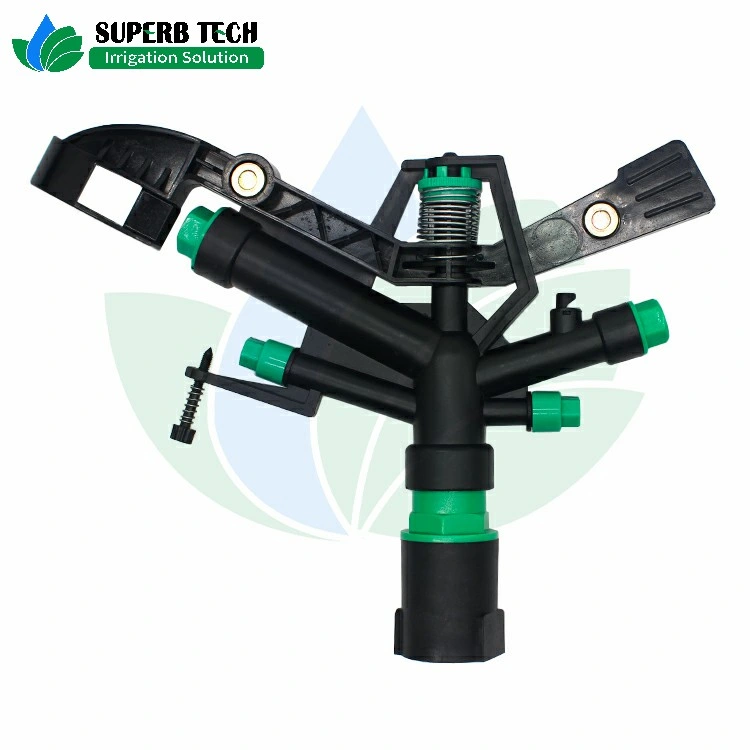 Farm Agricultural Irrigaiton Long Range Plastic Impact Sprinkler 1 Inch Female Thread