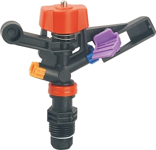 Agriculture Irrigation Double Nozzles 1/2 &quot; Male Plastic Impulse Micro Sprinkler
