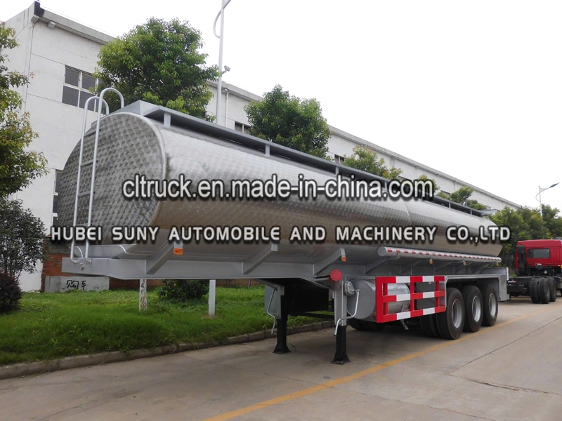 3 Axles Stainless Steel 50000 Liters Crude Oil Tanker Semi Trailer