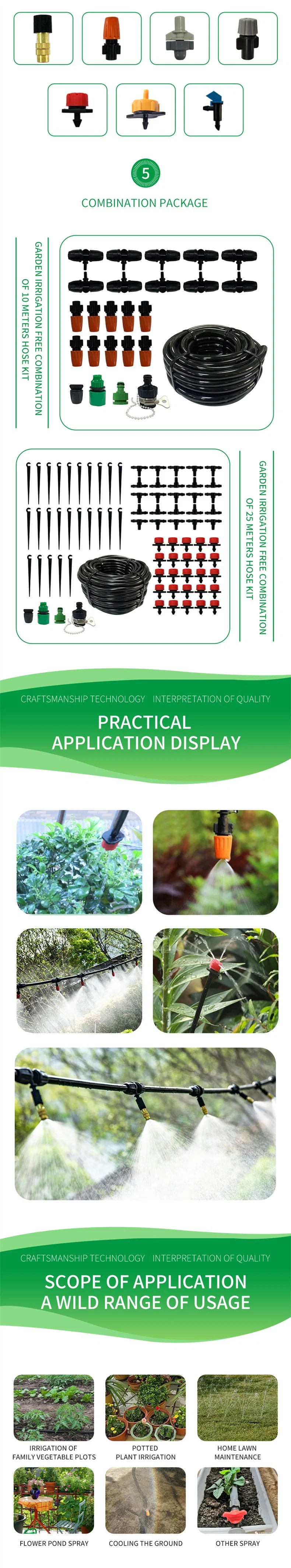 OEM Micro Watering Automatic Garden Drip Irrigation Kits