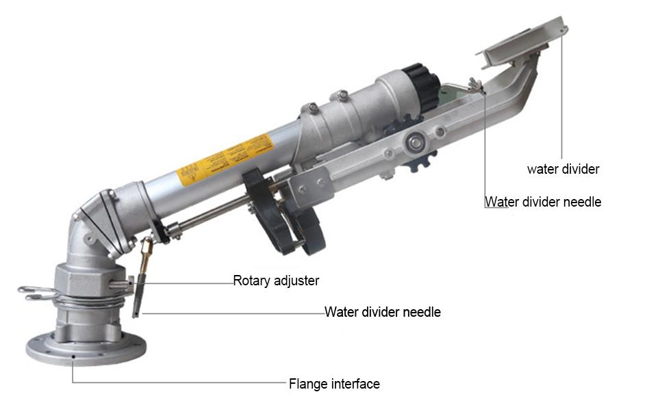 2 Inch Range 26-53m Metal Impact Water Gun Sprinkler