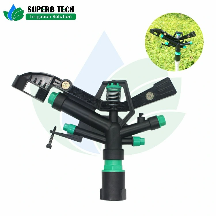 Farm Agricultural Irrigaiton Long Range Plastic Impact Sprinkler 1 Inch Female Thread