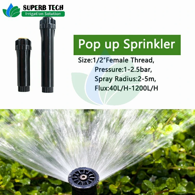 360 Degree Adjustable Water Spray Lawn Irrigation Pop up Sprinkler
