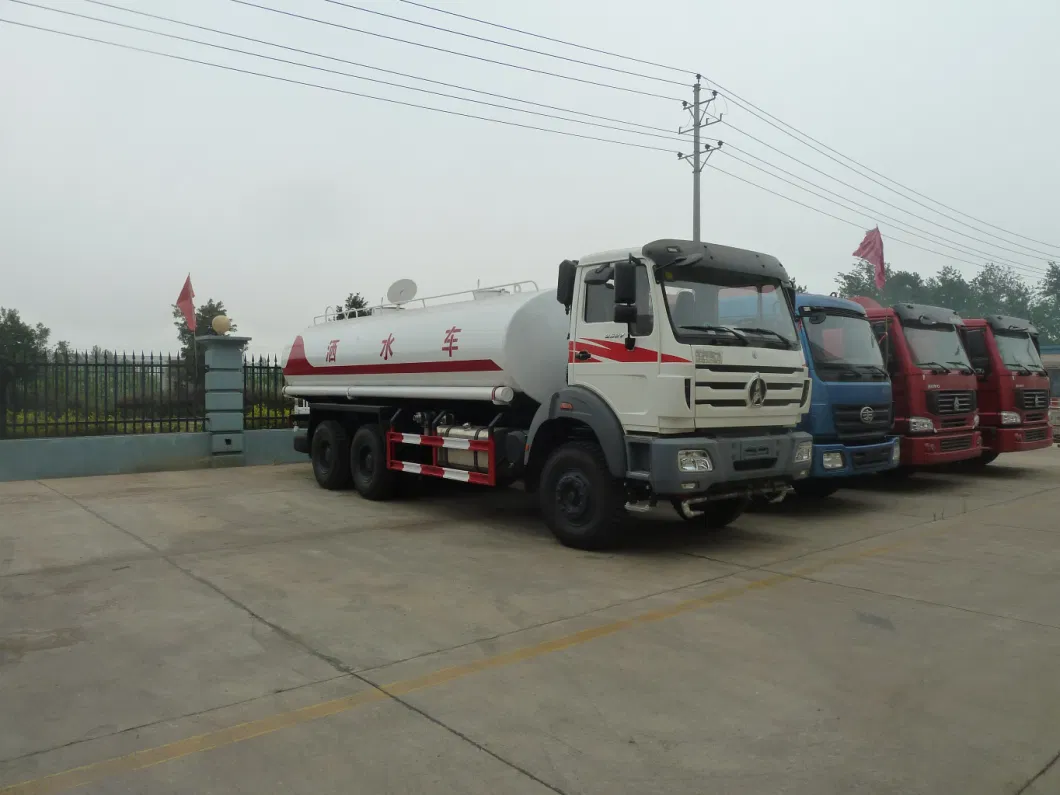 Beiben 15000 Liters 6X6 off-Road Heavy Duty Water Tanker Delivery Truck