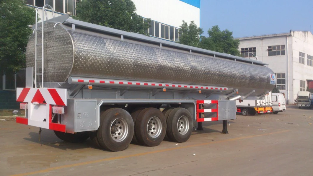 3 Axles Stainless Steel 50000 Liters Crude Oil Tanker Semi Trailer