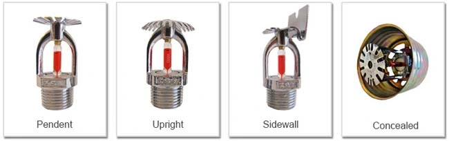 Brass Frame Upright Fire Sprinkler