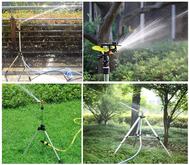 Adjustable 360 Rotating Garden Water Sprinkler Tripod for Irrigation