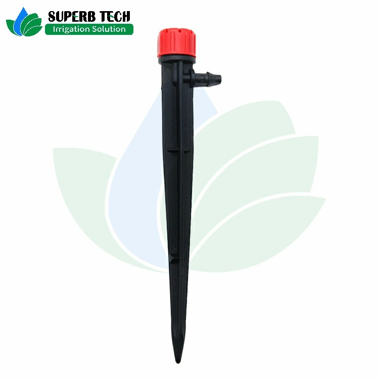 Farm Irrigation Adjustable Dripper with Stake Bubbler Drip Emitter