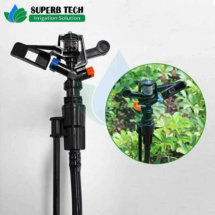 Plant Irrigation Plastic Male Thread 360 Degree Water Rotating Impact Sprinkler