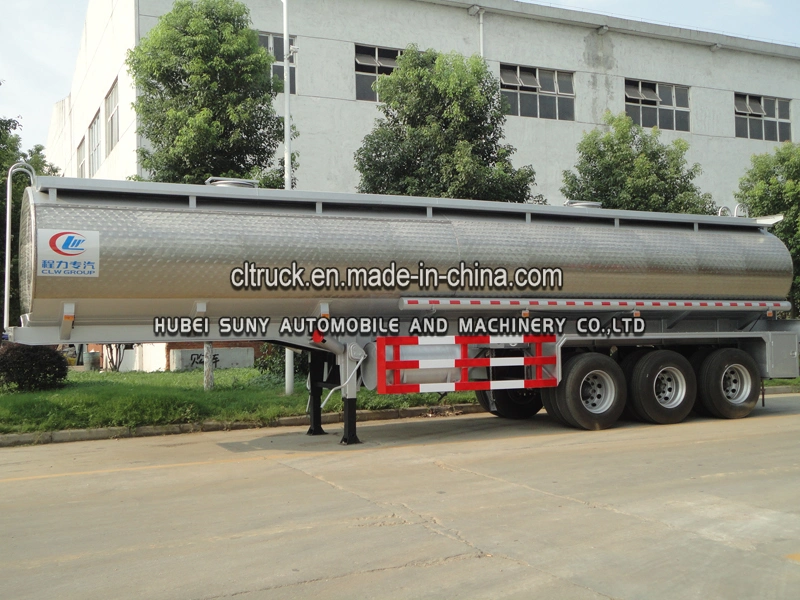 3 Axles Stainless Steel 50000 Liters Crude Oil Tanker Semi Trailer