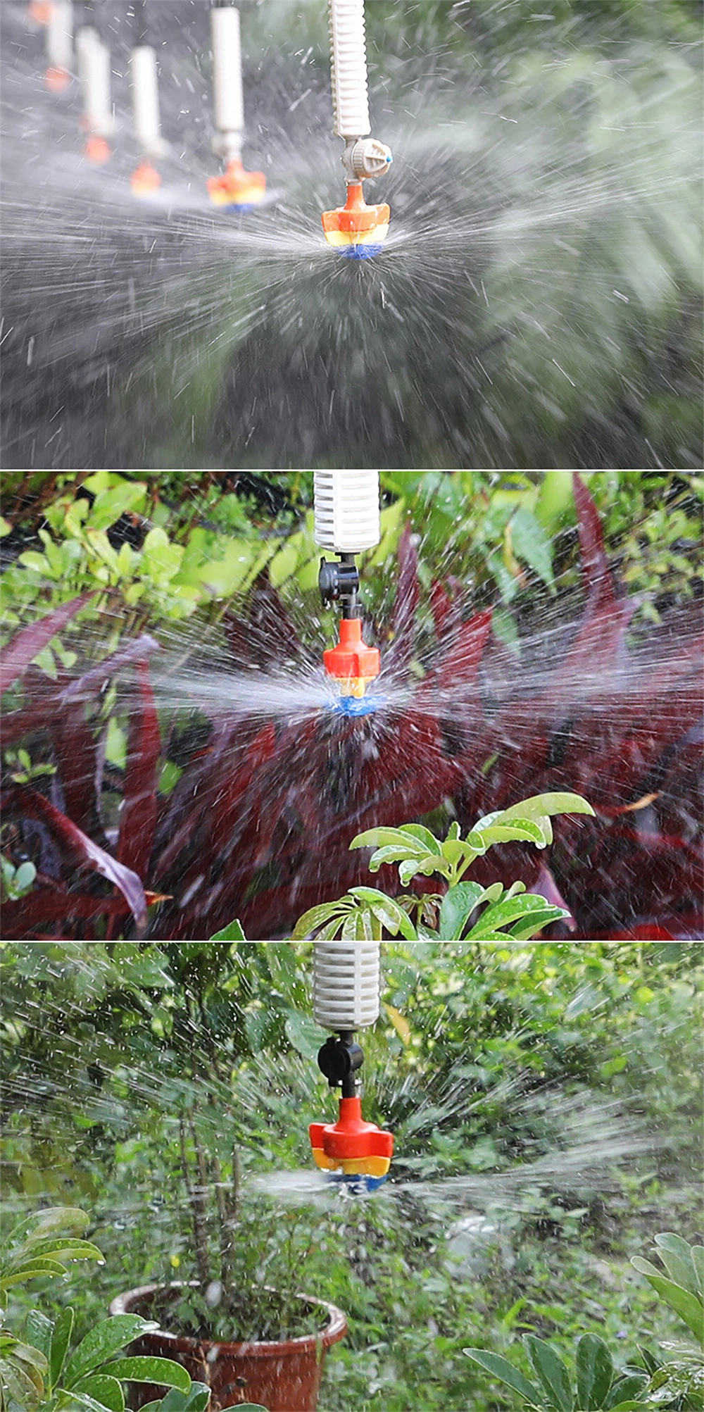 360 Degree Rotating Micro Agriculture Hanging Irrigation Sprinkler Nozzle Automatic Watering Garden Sprinklers